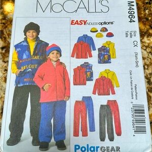McCall’s Polar Gear sewing Pattern for Children